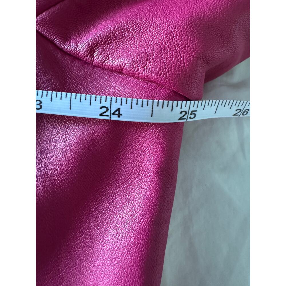 Wilsons Leather Magenta Pink Zip-Front Leather Jacket - Plus Size 3X - Picture 6 of 9